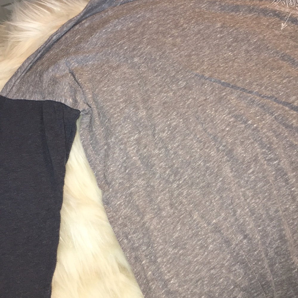 Volcom Stone Grey and Blue Long Sleeve